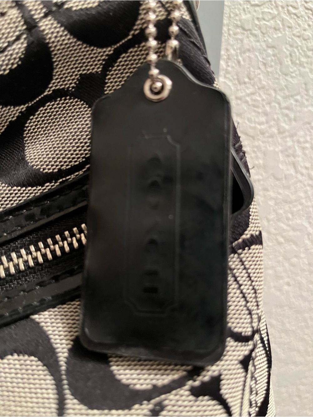 Coach Signature File Bag Black Canvas Crossbody M1394-30901M - Picture 6 of 6